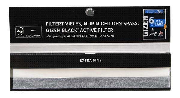 Gizeh Extra Fine (Black) King Size Slim Papier -34- (1 Box) — Vorschaubild