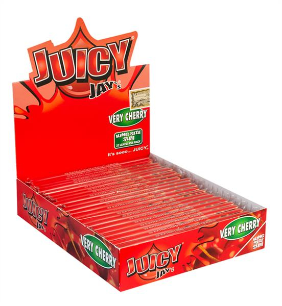 Juicy Jays King Size Slim aromat. Papier, Cherry (1 Box) von Juicy Jays — online kaufen bei Only Bubatz