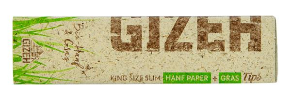 Gizeh Hanf & Gras King Size Slim Papers + Tips Zigarettenpapier (24) (1 Box) — Vorschaubild