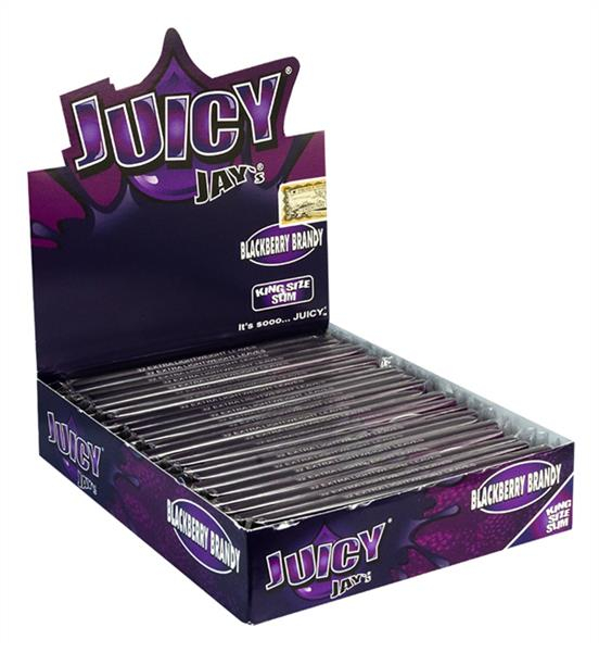 Juicy Jays King Size Slim aromat. Papier, Blackberry Brandy (1 Box) von Juicy Jays — online kaufen bei Only Bubatz