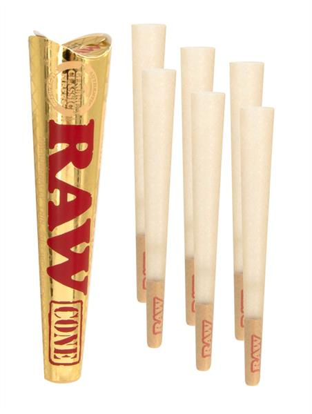 RAW Classic Ethereal (Gold) 1 1/4 Papercones 32 packs x 6 Cones (1 Box) — Vorschaubild