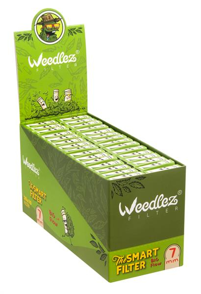 WEEDLEZ® Big Flow 7mm CLASSIC Smart Filter Zellulose-Aktivkohlefilter, 30x 10er (1 Display) von WEEDLEZ — online kaufen bei Only Bubatz
