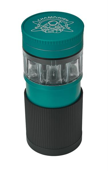 Champ High Kunststoff Grinder & Cone Filler, ø7,2cm, H 16,5cm, schwarz-grün von Champ High — online kaufen bei Only Bubatz