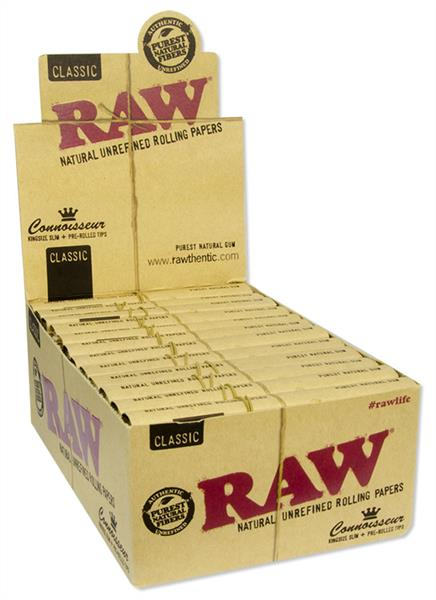 RAW Classic Connoisseur King Size Papier + Prerolled Filtertips (1 Box) von RAW — online kaufen bei Only Bubatz
