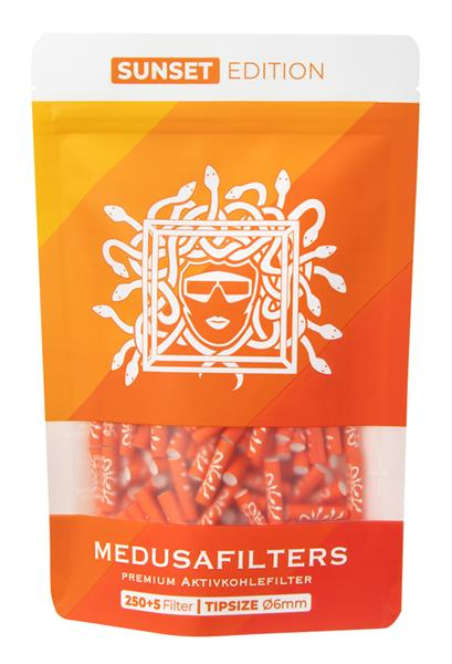 MEDUSA Aktiv-Cellulose-Filter SUNSET EDITION ø 6mm Aktivkohlefilter, 250er Beutel von MEDUSA — online kaufen bei Only Bubatz