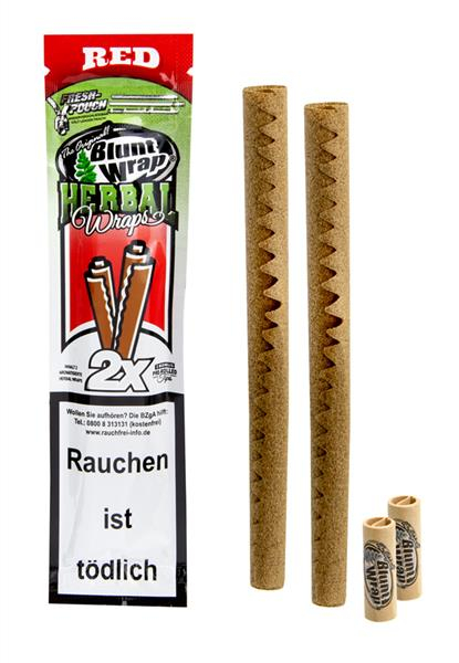 Blunt Wrap Herbal Wraps, RED (1 Box) — Vorschaubild