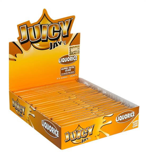 Juicy Jays King Size Slim aromat. Papier, Liquorice (1 Box) von Juicy Jays — online kaufen bei Only Bubatz