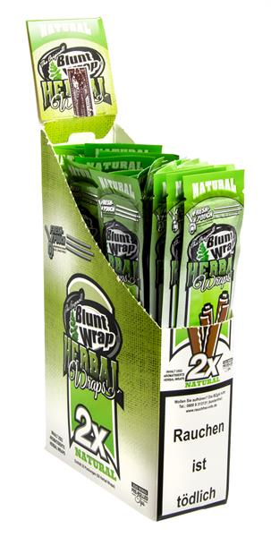 Blunt Wrap Herbal Wraps, NATURAL (1 Box) — online kaufen bei Only Bubatz