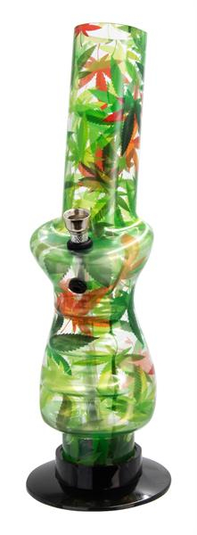 Acryl Bong Joystick Hand Grip - "Leaf Design" — online kaufen bei Only Bubatz