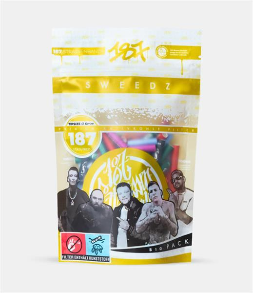 187 Sweedz × Medusafilters Aktivkohlefilter ø 6mm Big Pack, (187) — online kaufen bei Only Bubatz
