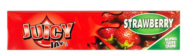 Juicy Jays King Size Slim aromat. Papier, Strawberry (1 Box) — Vorschaubild