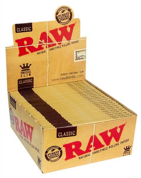 RAW Classic King Size Slim Papier (1 Box) von RAW — online kaufen bei Only Bubatz