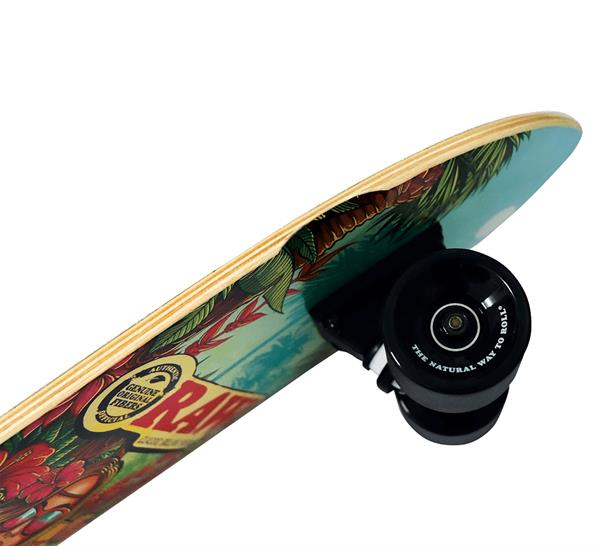RAW Skateboard mit Rollen und Grip Tape, Brazil Girl — Vorschaubild
