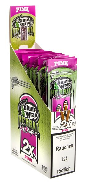 Blunt Wrap Herbal Wraps, PINK (1 Box) — online kaufen bei Only Bubatz