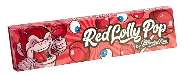 MONKEY KING Smell Pack KSS Papers & Tips "Red Lolly Pop" (24x 32+32) (1 Box) — Vorschaubild