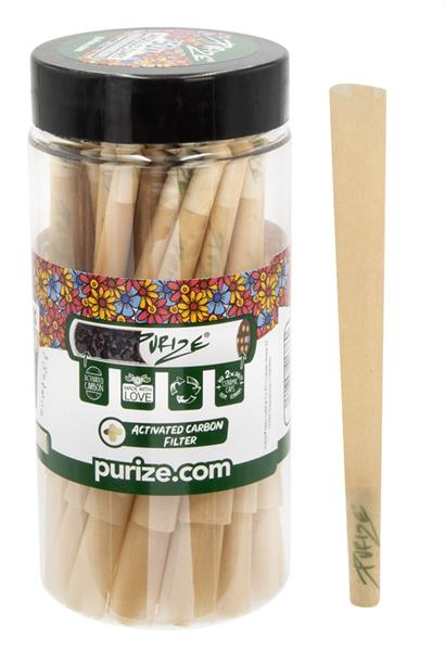 PURIZE Pre-Rolled KS Cones mit XTRA ø 6mm Aktivkohlefilter, 50er Pack von PURIZE — online kaufen bei Only Bubatz