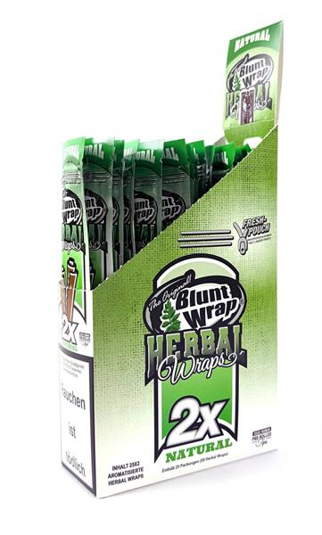 Blunt Wrap Herbal Wraps, NATURAL (1 Box) — Vorschaubild