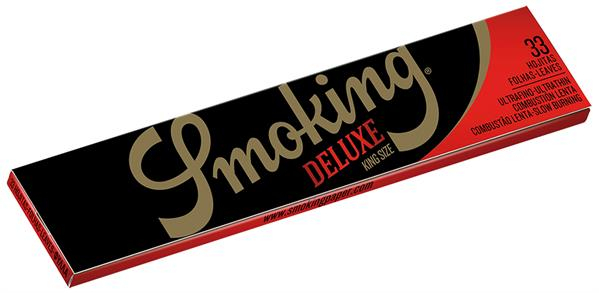 Smoking DeLuxe (Black) King Size Slim Papier (1 Box) — Vorschaubild