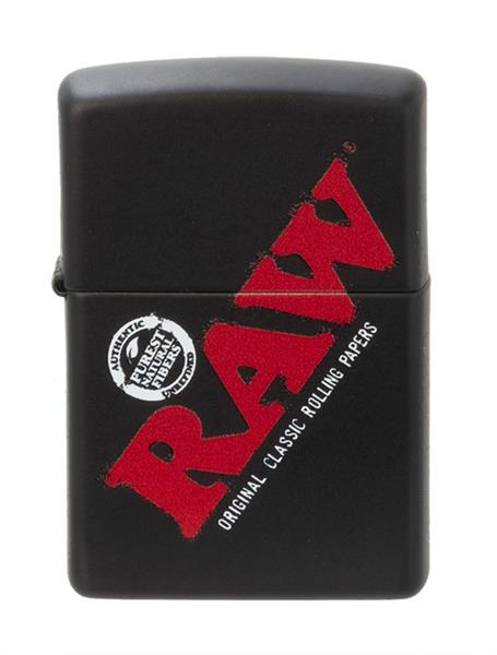 ZIPPO Feuerzeug, "RAW - Black with Logo" von ZIPPO — online kaufen bei Only Bubatz