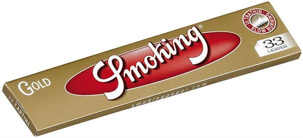 Smoking SLIM (Gold) King Size Slim Papier (1 Box) — Vorschaubild