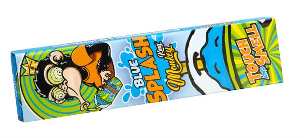MONKEY KING Smell Pack KSS Papers & Tips "Blue Splash" (24x 32+32) (1 Box) — Vorschaubild